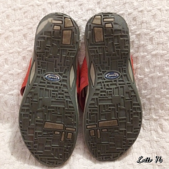 Dr. School's "Lottie" Orange Sandals sz 6 - Picture 4 of 7